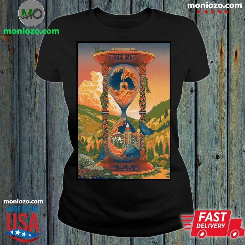 Original Trey Anastasio Vail CO 6 3 2026 Poster - Adult & Kids T-Shirts, Sweatshirts & Hoodies apparel design preview 1