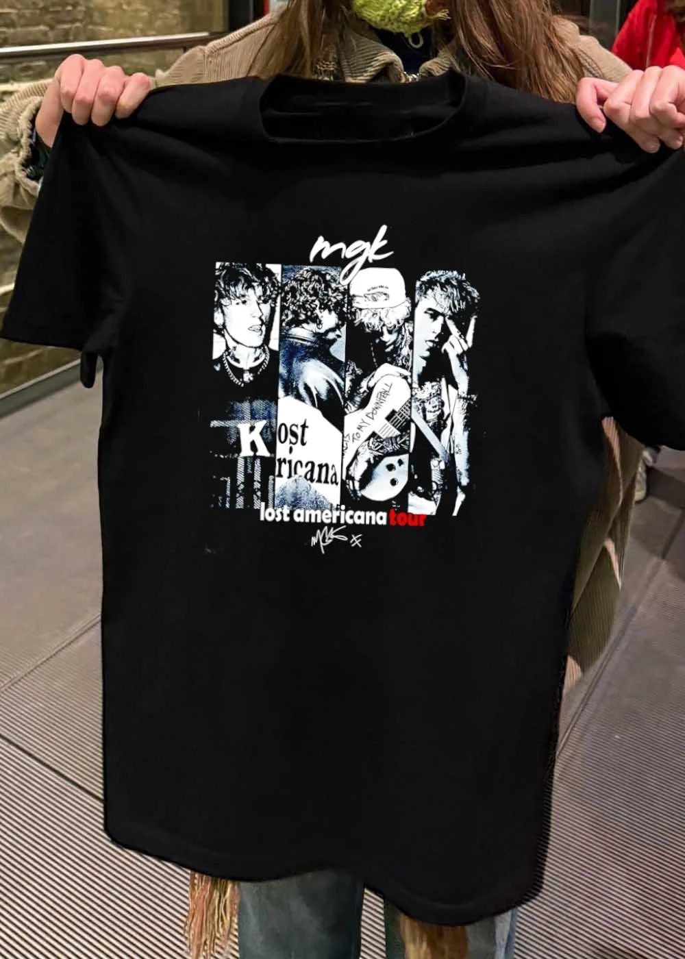 MGK Machine Gun Kelly Lost Americana Tour Guitar - Adult & Kids T-Shirts, Sweatshirts & Hoodies apparel design preview 2