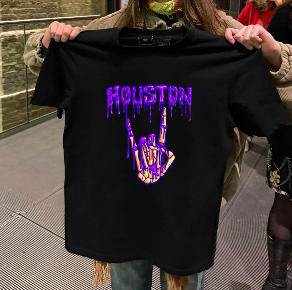Houston Drip 2026 skeleton hand - Adult & Kids T-Shirts, Sweatshirts & Hoodies apparel design preview 2