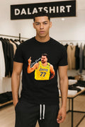 Luka Doncic Lakers 77 Middle Finger Gesture - Adult & Kids T-Shirts, Sweatshirts & Hoodies apparel design preview 1