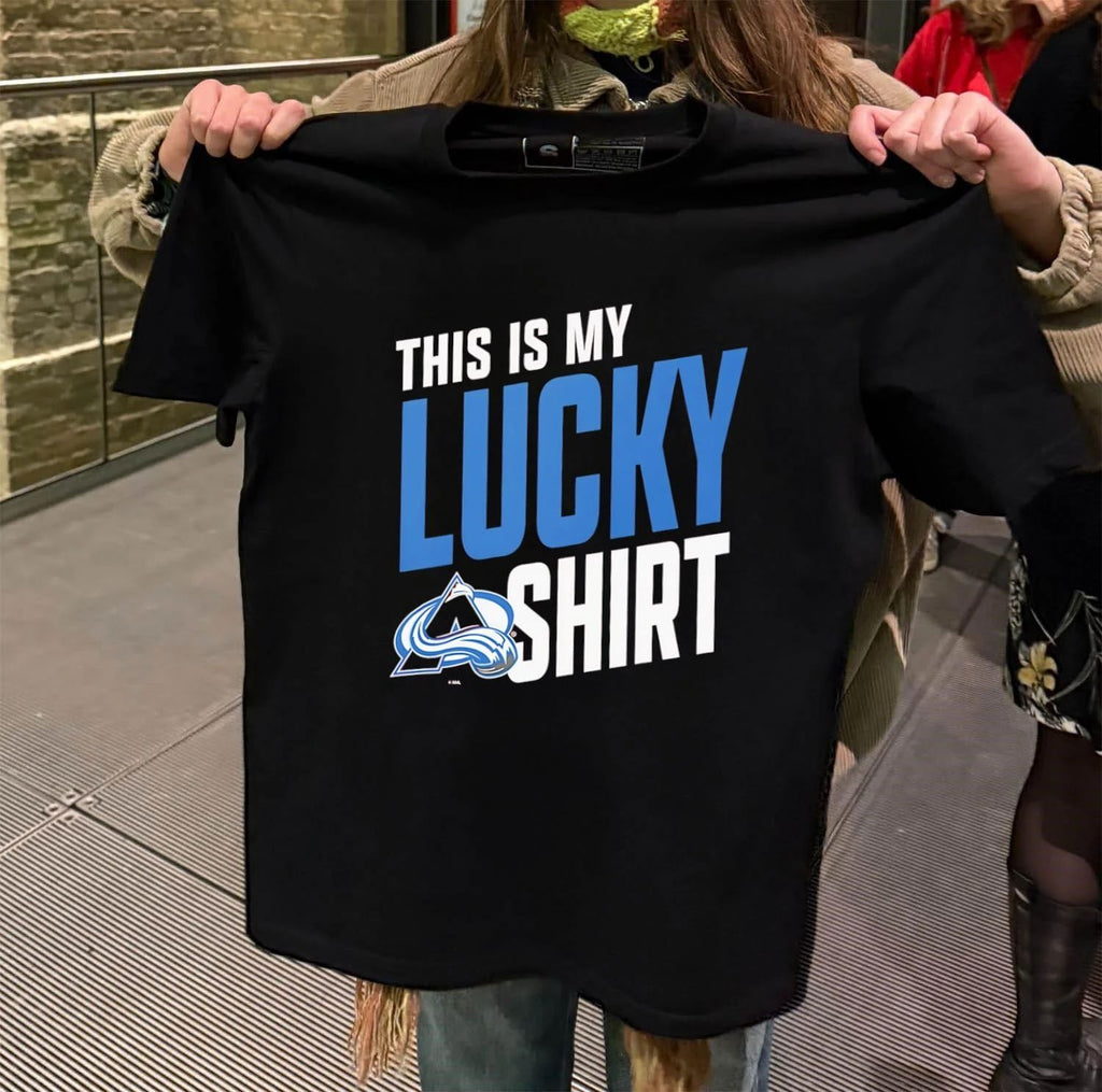 Colorado Avalanche This Is My Lucky hockey 2026 - Adult & Kids T-Shirts, Sweatshirts & Hoodies apparel design preview 2