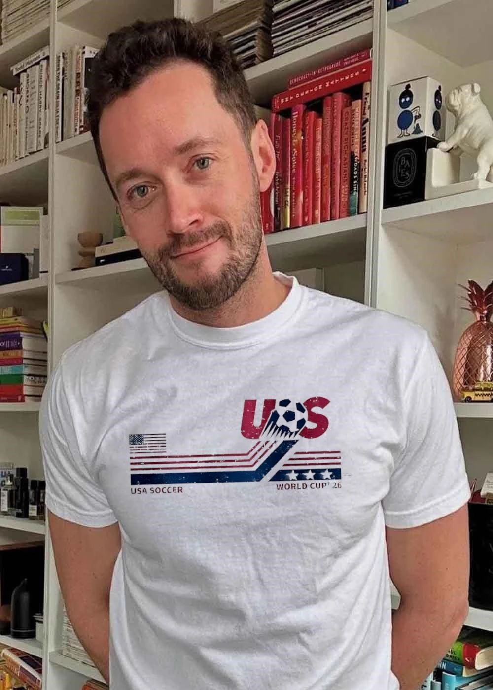 USA Soccer World Cup 2026 American Flag - Adult & Kids T-Shirts, Sweatshirts & Hoodies apparel design preview 2