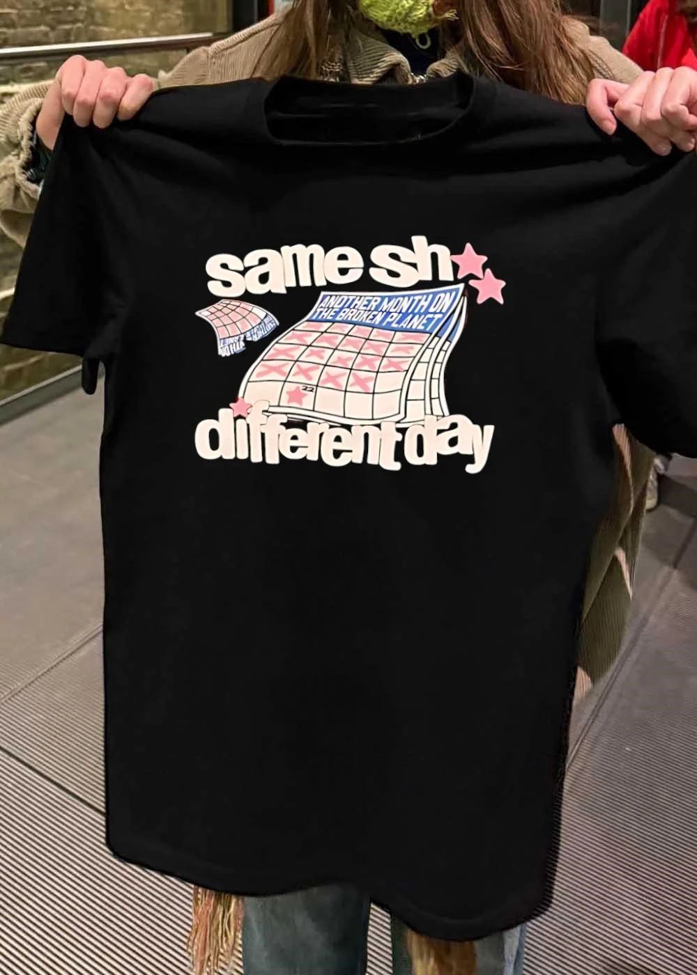Same Sh Different Day Broken Planet Calendar - Adult & Kids T-Shirts, Sweatshirts & Hoodies apparel design preview 2