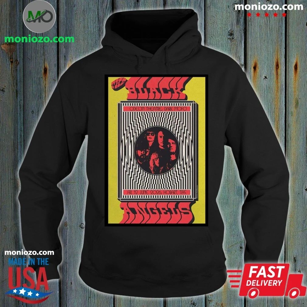 The Black Angels Hobart, Odeon Theatre June 12, 2026 - Adult & Kids T-Shirts, Sweatshirts & Hoodies apparel design preview 2