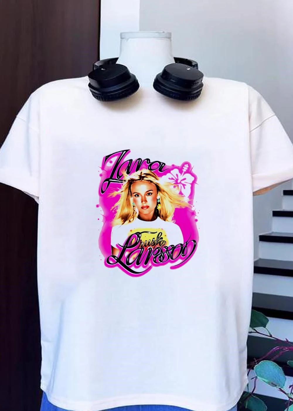 Zara Larsson Crush Hibiscus Airbrush Pop Music Fan - Adult & Kids T-Shirts, Sweatshirts & Hoodies apparel design preview 1