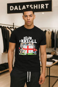 Crazy Football England Flag Fans Soccer Goal Field - Adult & Kids T-Shirts, Sweatshirts & Hoodies apparel design preview 1