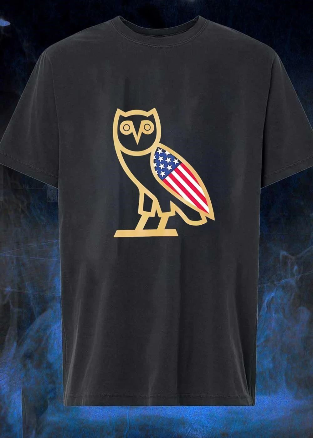 OVO Owl USA Flag - Adult & Kids T-Shirts, Sweatshirts & Hoodies apparel design preview 1