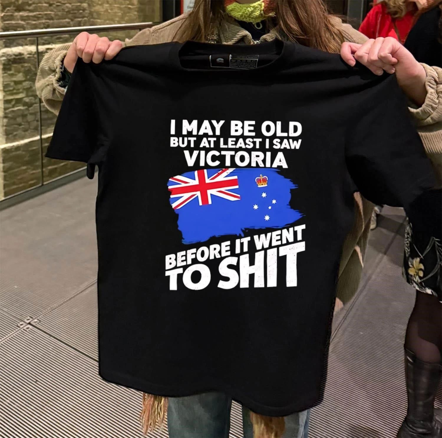 I Saw Victoria Before It Went To Shit Australia Flag - Adult & Kids T-Shirts, Sweatshirts & Hoodies apparel design preview 2