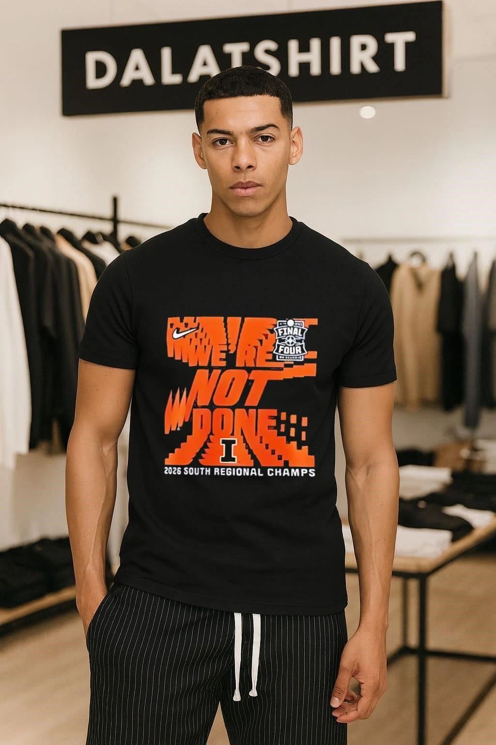 Illinois fighting illinI 2026 ncaa men's basketball - Adult & Kids T-Shirts, Sweatshirts & Hoodies apparel design preview 1