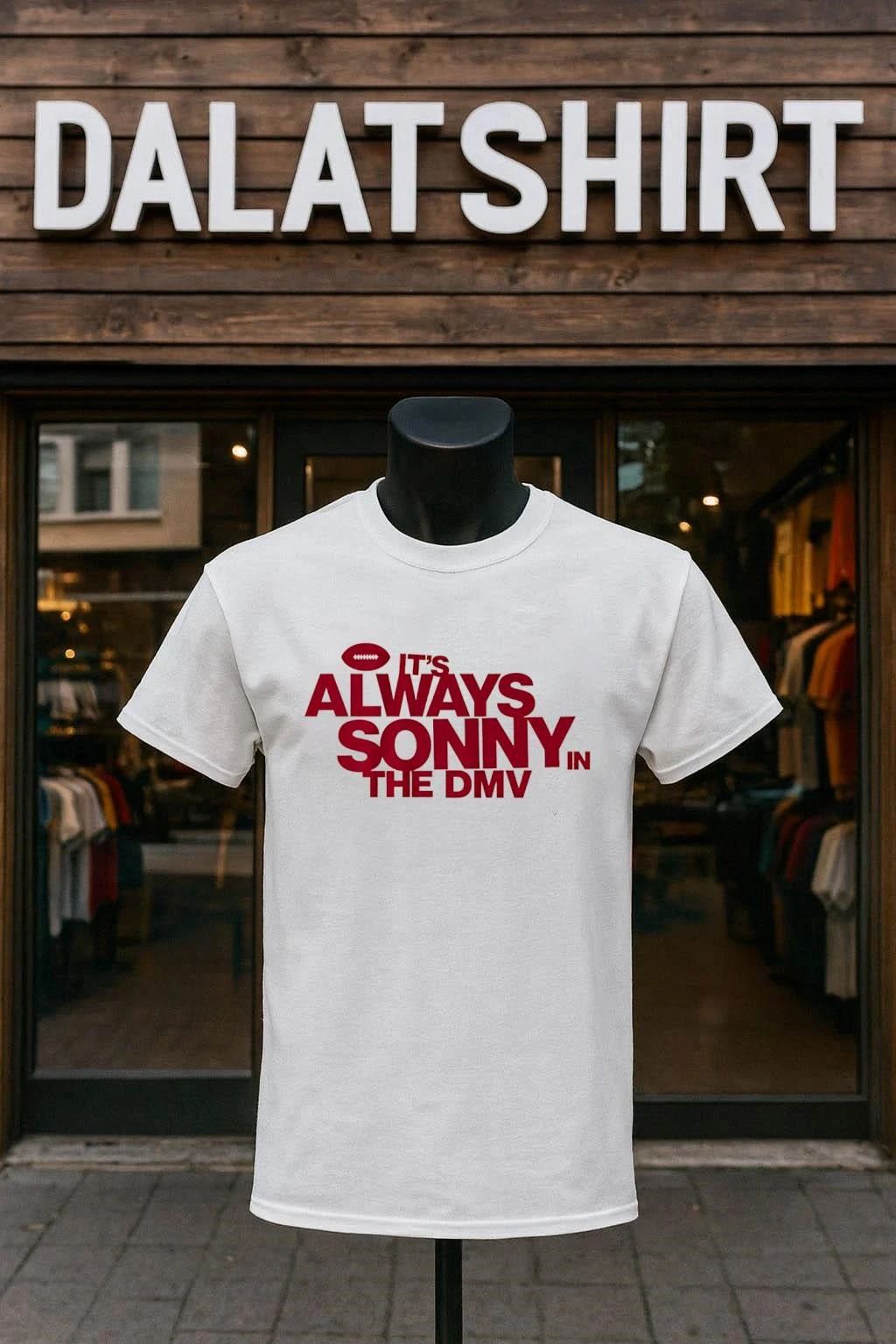 It's Always Sonny In The DMV Football - Adult & Kids T-Shirts, Sweatshirts & Hoodies apparel design preview 1