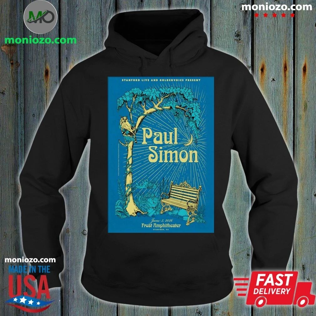 Paul Simon 6 3 2026 Stanford CA Poster - Adult & Kids T-Shirts, Sweatshirts & Hoodies apparel design preview 2