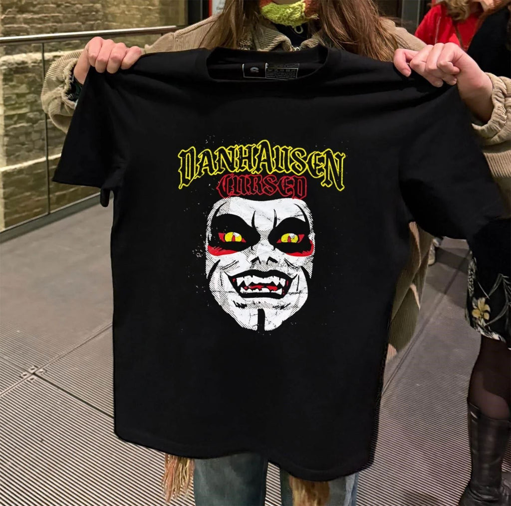 Danhausen Cursed! Mineral Wash Face - Adult & Kids T-Shirts, Sweatshirts & Hoodies apparel design preview 2