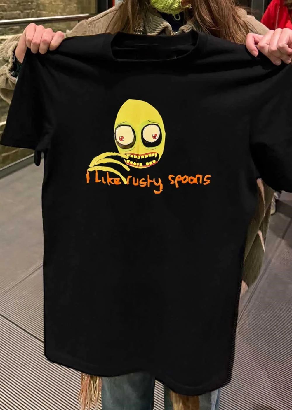 Salad Fingers I Like Rusty Spoons Creepy Cartoon - Adult & Kids T-Shirts, Sweatshirts & Hoodies apparel design preview 2