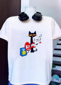 Pete The Cat Playing Red Guitar Volume Music - Adult & Kids T-Shirts, Sweatshirts & Hoodies apparel design preview 1