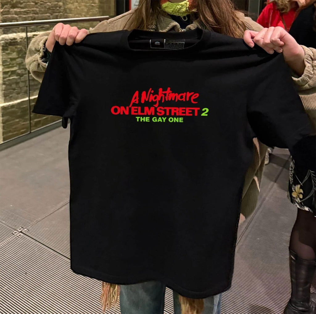 A Nightmare On Elm Street 2 The Gay One Horror Movie - Adult & Kids T-Shirts, Sweatshirts & Hoodies apparel design preview 2