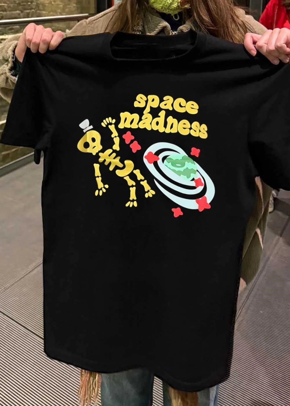Space Madness Golden Skeleton Top Hat Planet - Adult & Kids T-Shirts, Sweatshirts & Hoodies apparel design preview 2