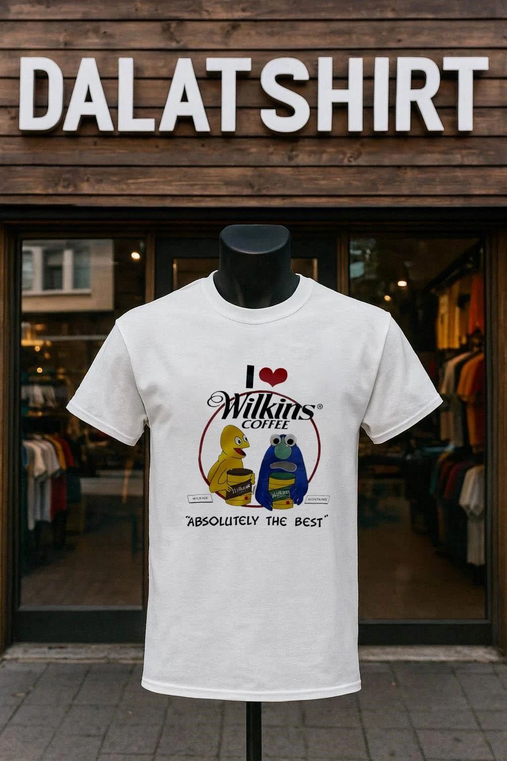 I Heart Wilkins Coffee Absolutely The Best - Adult & Kids T-Shirts, Sweatshirts & Hoodies apparel design preview 1