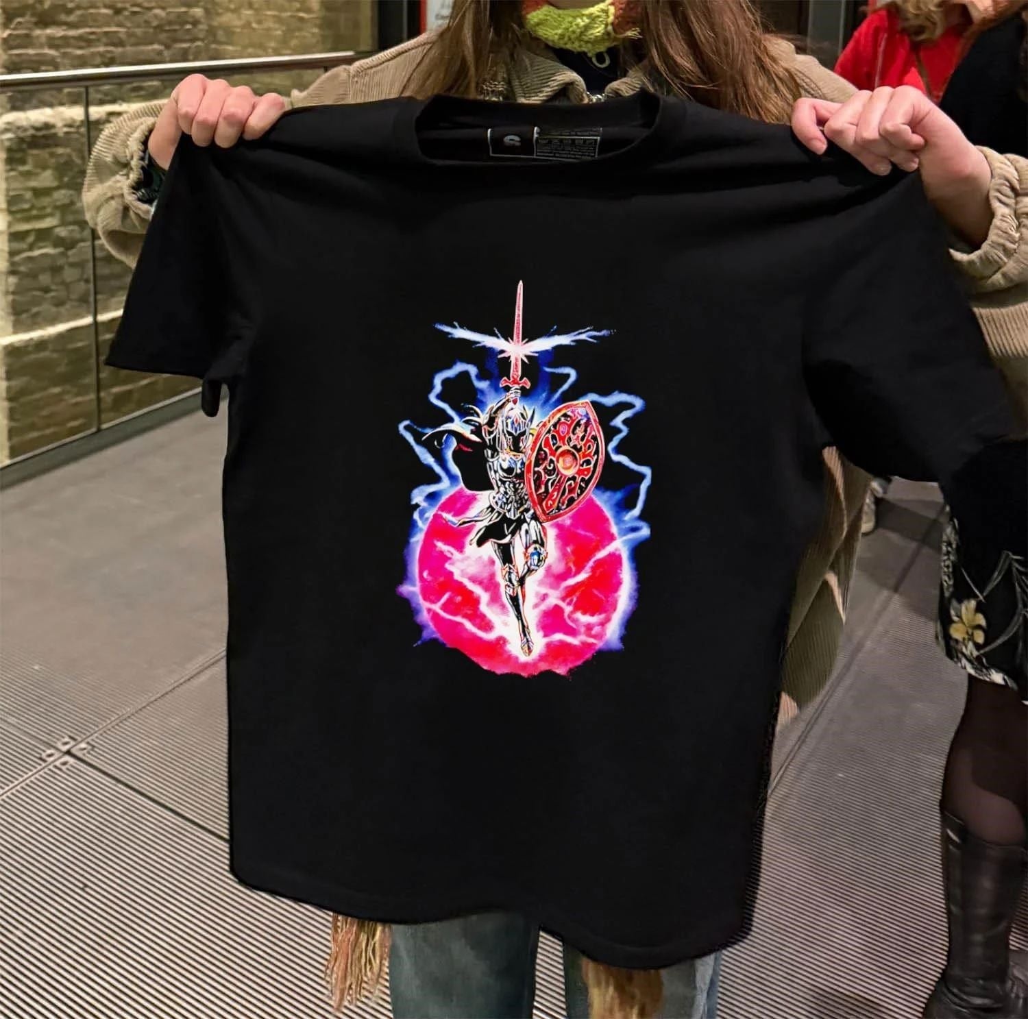 Lightning Knight Sword And Shield - Adult & Kids T-Shirts, Sweatshirts & Hoodies apparel design preview 2
