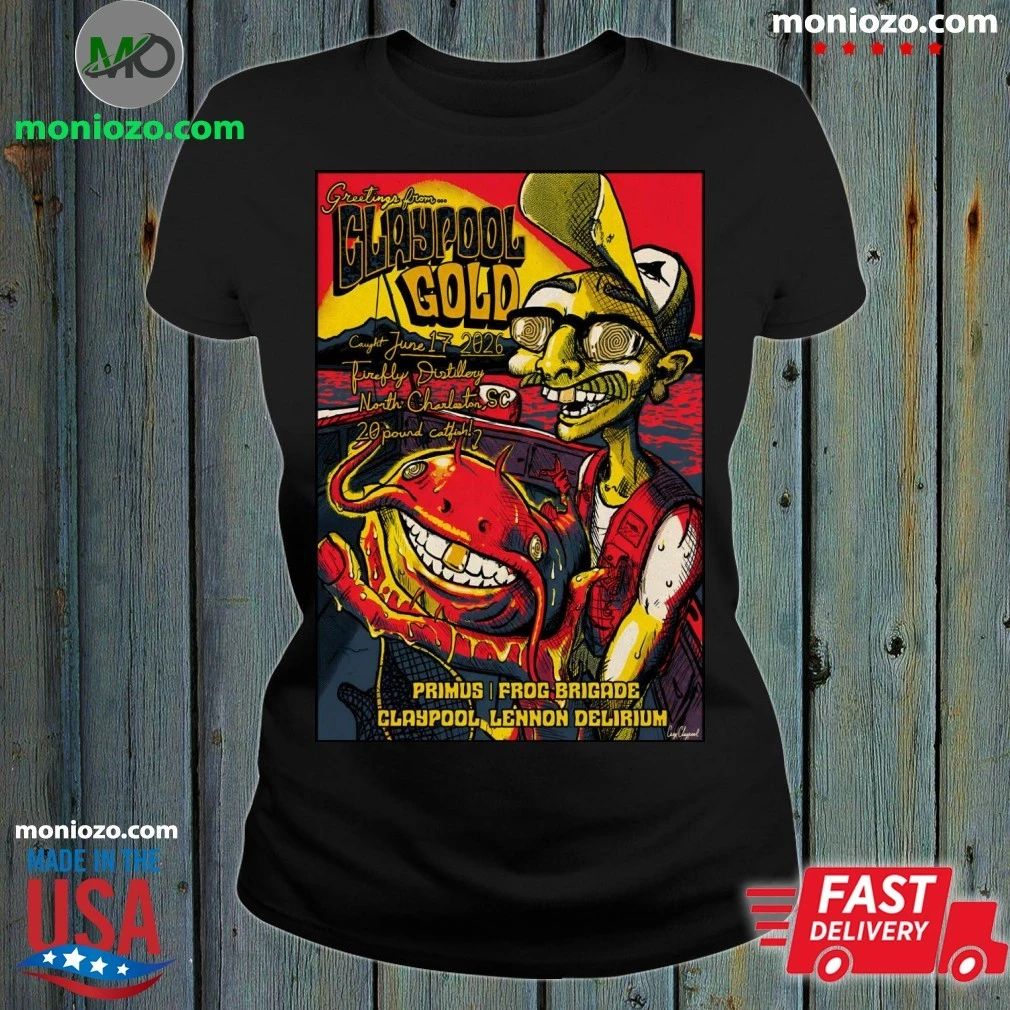 Primus North Charleston Tour On June 17 2026 Poster - Adult & Kids T-Shirts, Sweatshirts & Hoodies apparel design preview 1