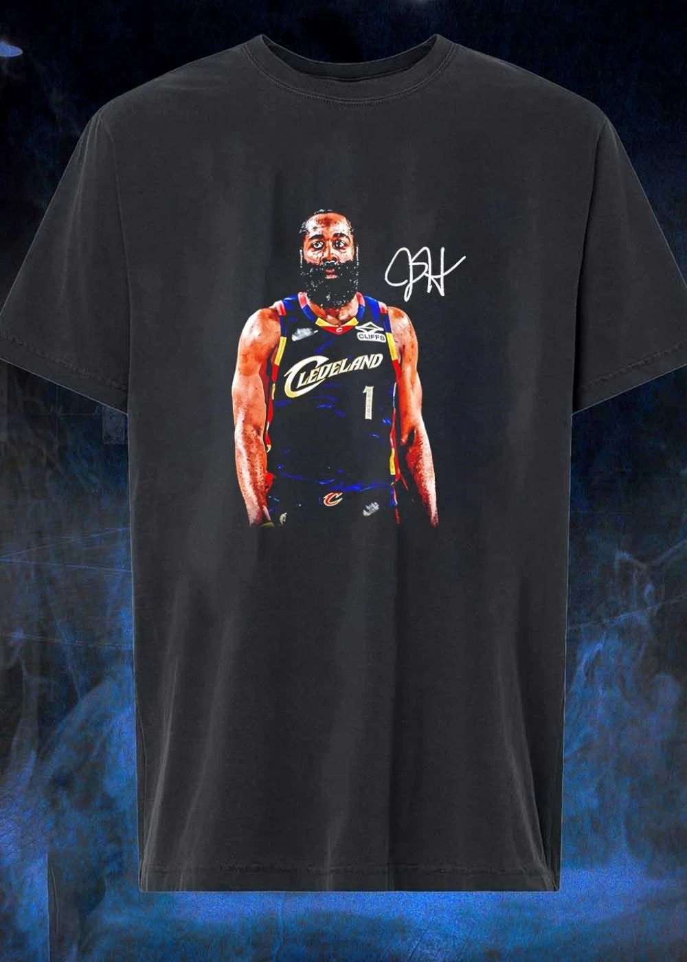 James Harden Cleveland Cavaliers 1 Signature - Adult & Kids T-Shirts, Sweatshirts & Hoodies apparel design preview 1