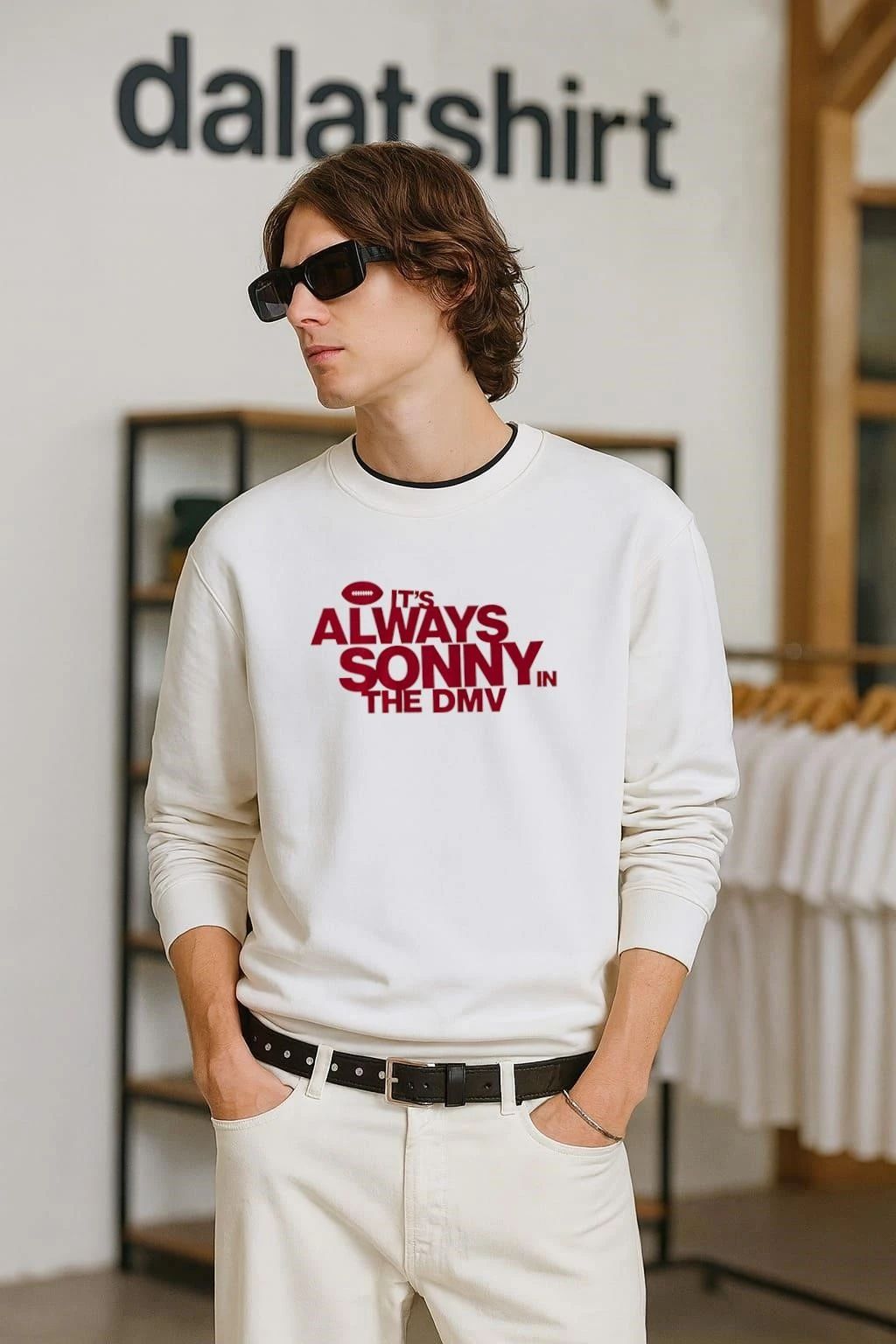 It's Always Sonny In The DMV Football - Adult & Kids T-Shirts, Sweatshirts & Hoodies apparel design preview 2