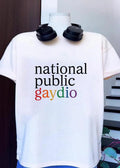 National Public Gaydio LGBTQ+ Pride Rainbow NPR - Adult & Kids T-Shirts, Sweatshirts & Hoodies apparel design preview 1