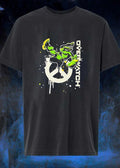 Overwatch Lucio Peace Sign Graffiti Splatter - Adult & Kids T-Shirts, Sweatshirts & Hoodies apparel design preview 1