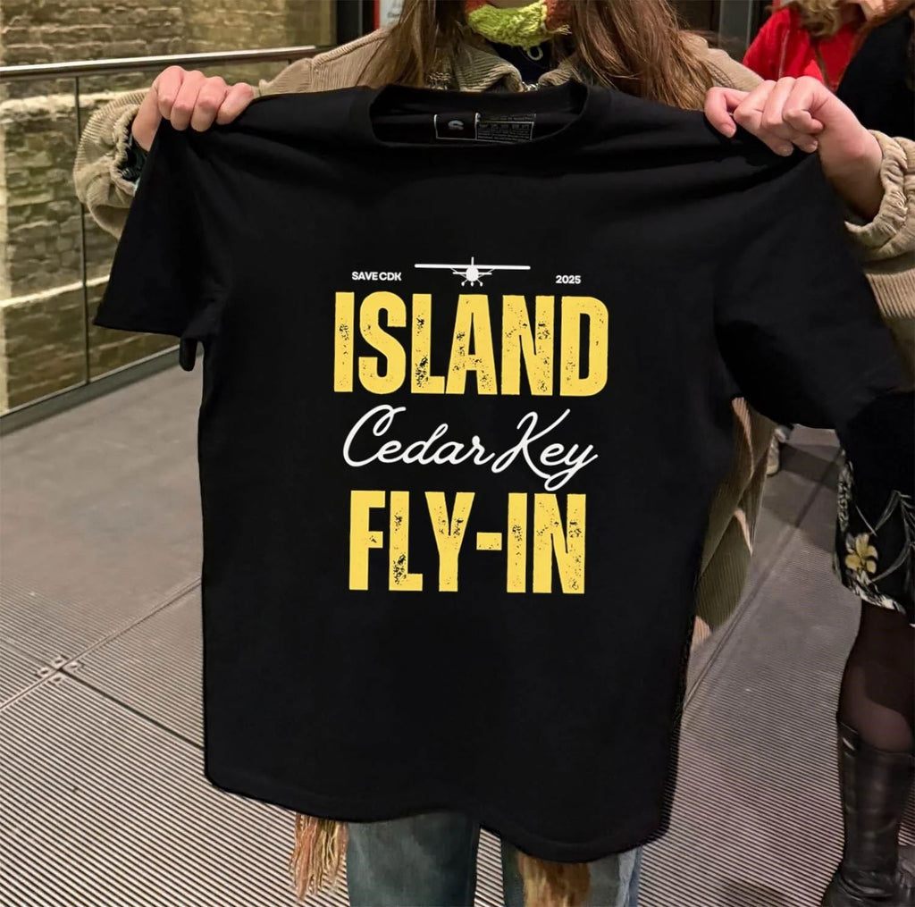 Save CDK 2025 Island Cedar Key Fly-In - Adult & Kids T-Shirts, Sweatshirts & Hoodies apparel design preview 2