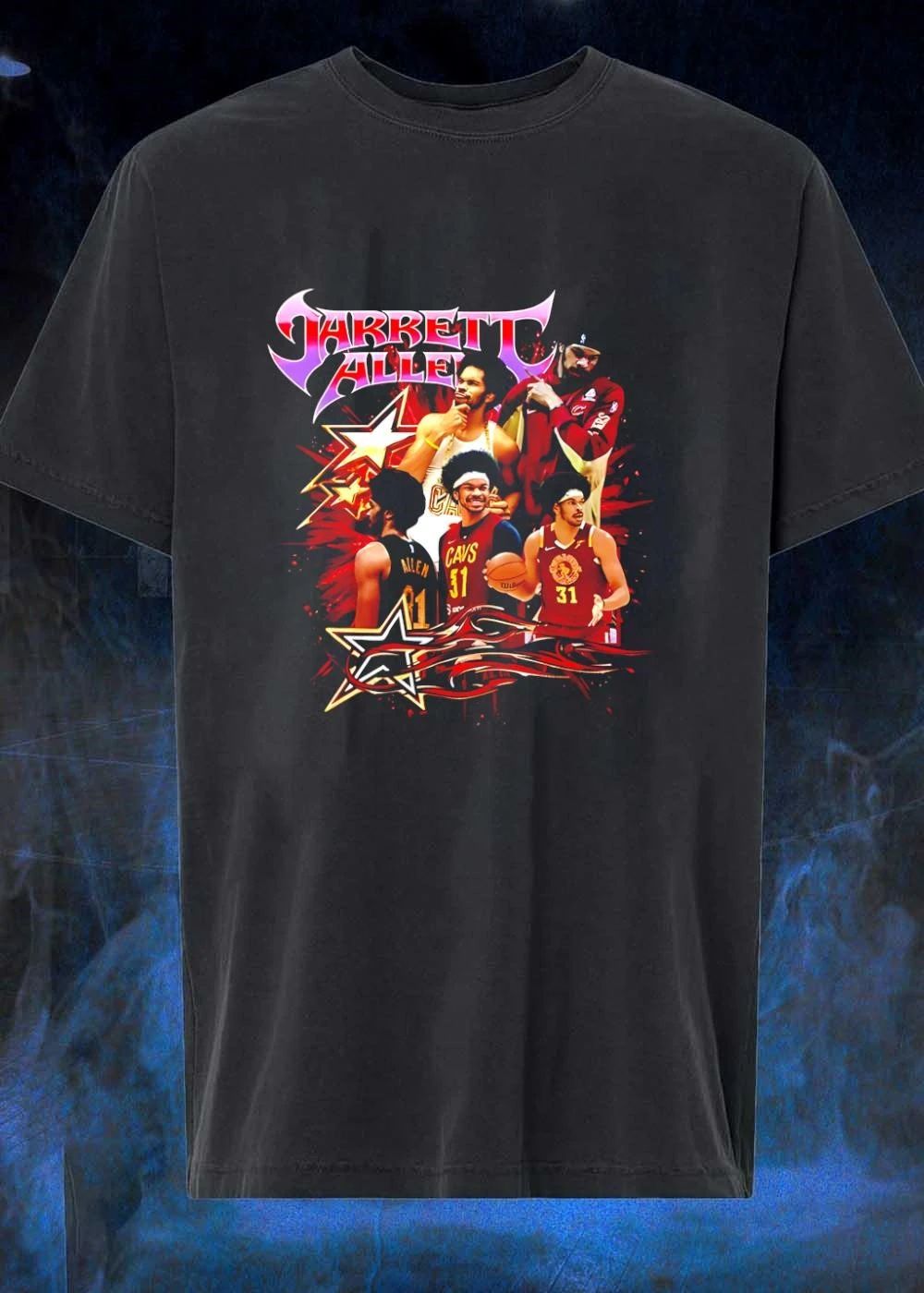 Jarrett Allen Cavs 31 Multi Image Star - Adult & Kids T-Shirts, Sweatshirts & Hoodies apparel design preview 1