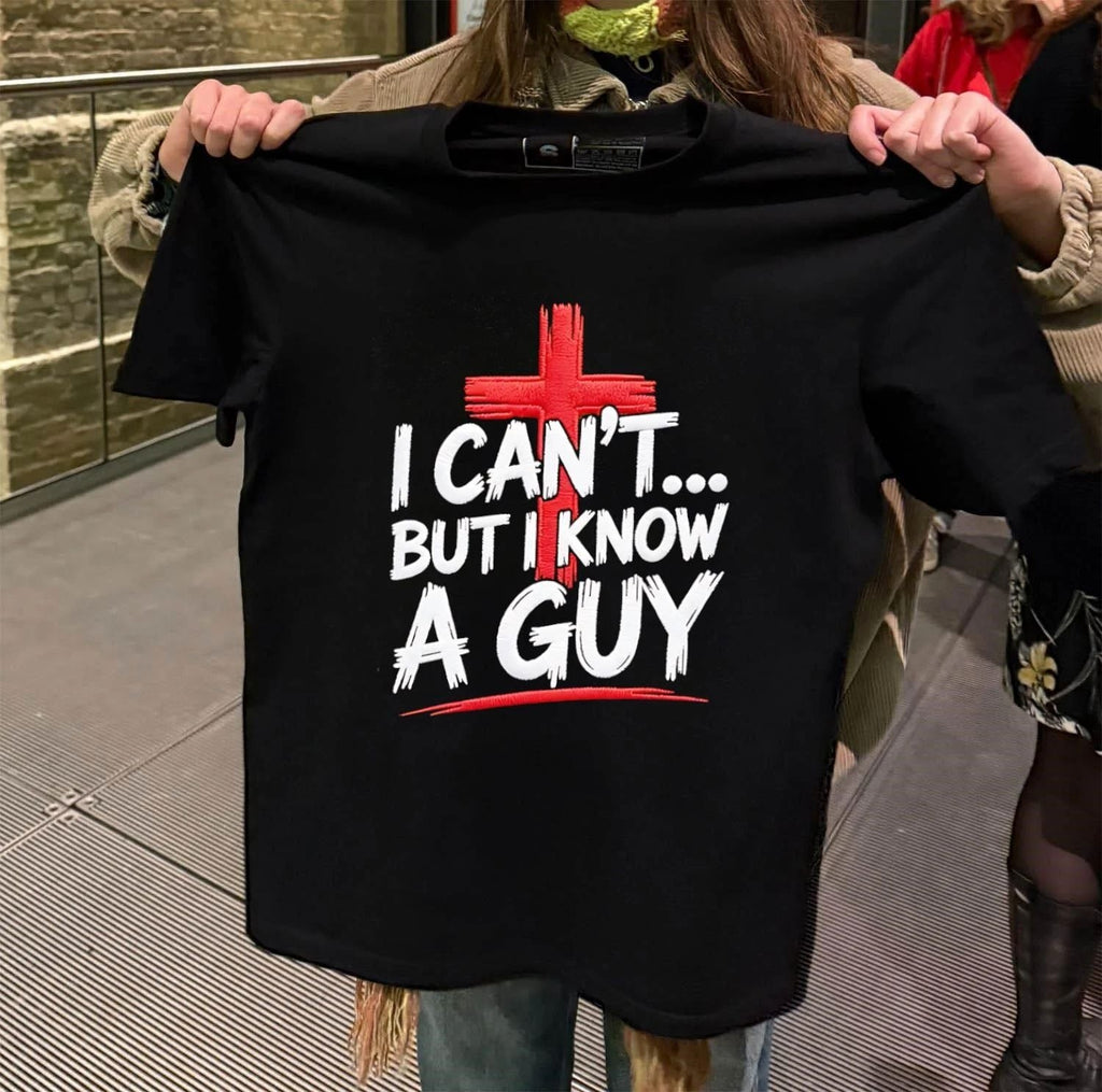 I can't but know a guy red cross embroidery - Adult & Kids T-Shirts, Sweatshirts & Hoodies apparel design preview 2