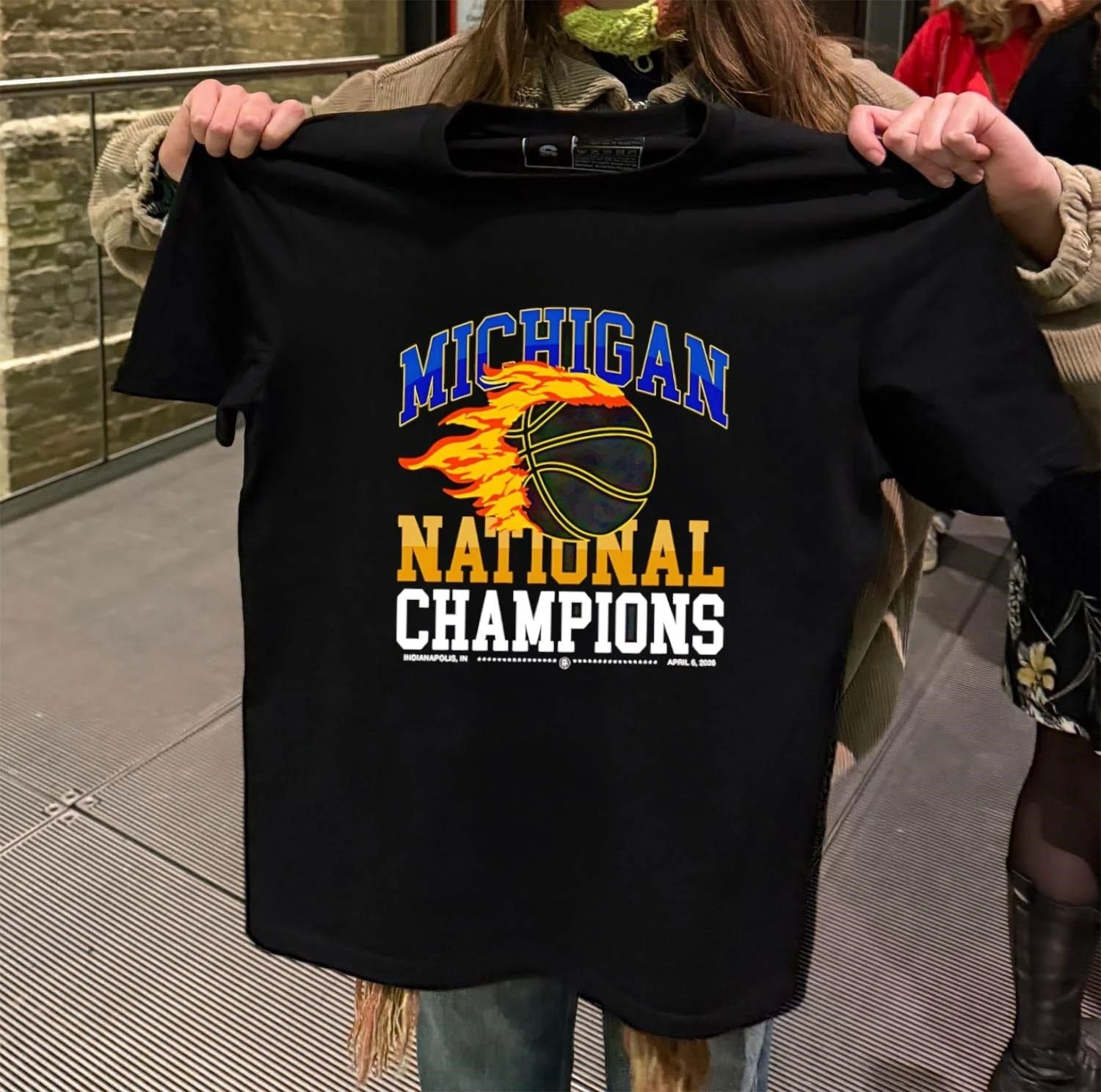 Michigan Is On Top Of The College Basketball - Adult & Kids T-Shirts, Sweatshirts & Hoodies apparel design preview 2