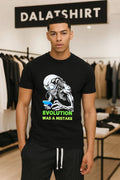 Evolution Was A Mistake Skeleton Zombie - Adult & Kids T-Shirts, Sweatshirts & Hoodies apparel design preview 1