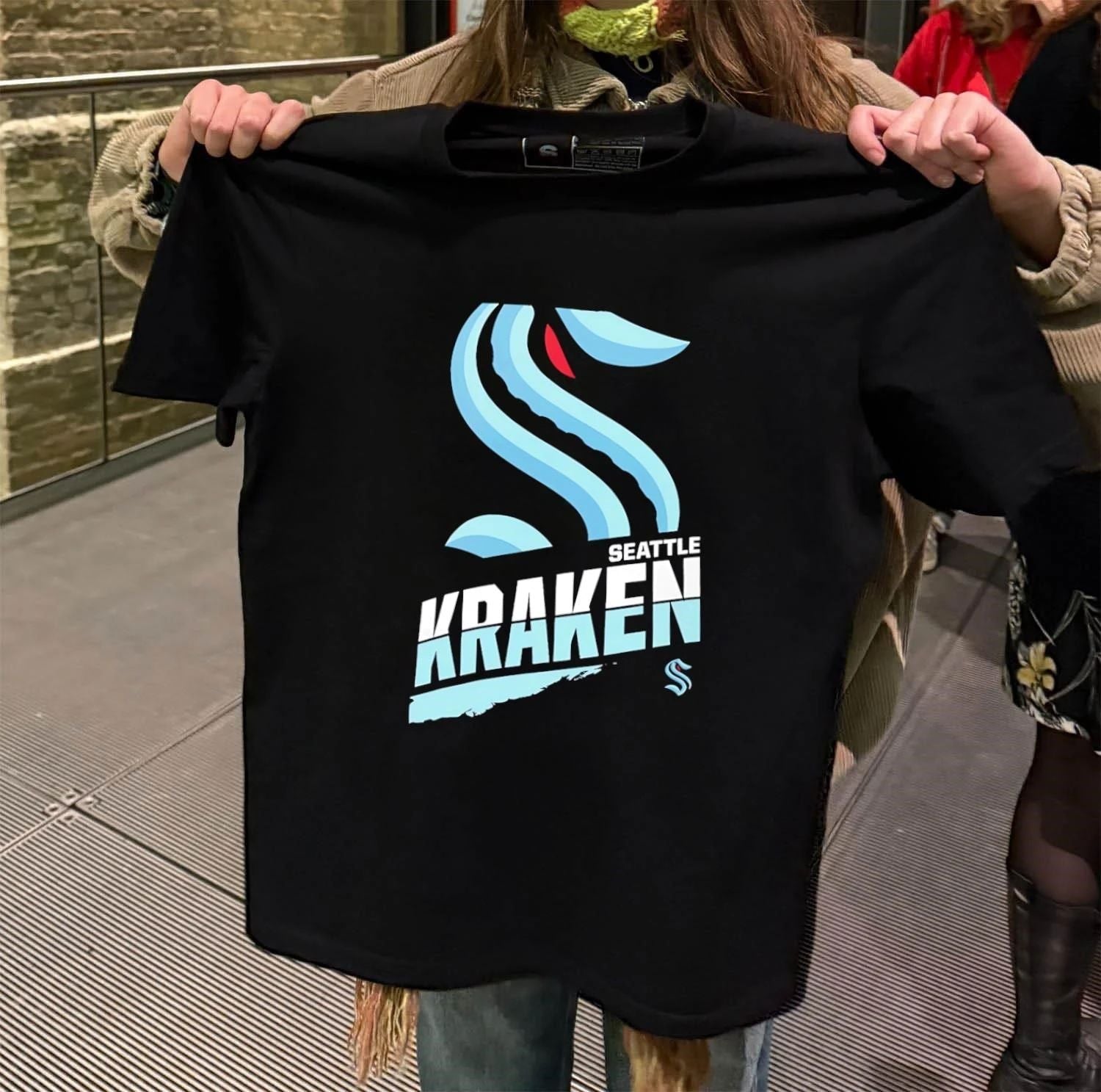 Seattle Kraken S Logo - Adult & Kids T-Shirts, Sweatshirts & Hoodies apparel design preview 2