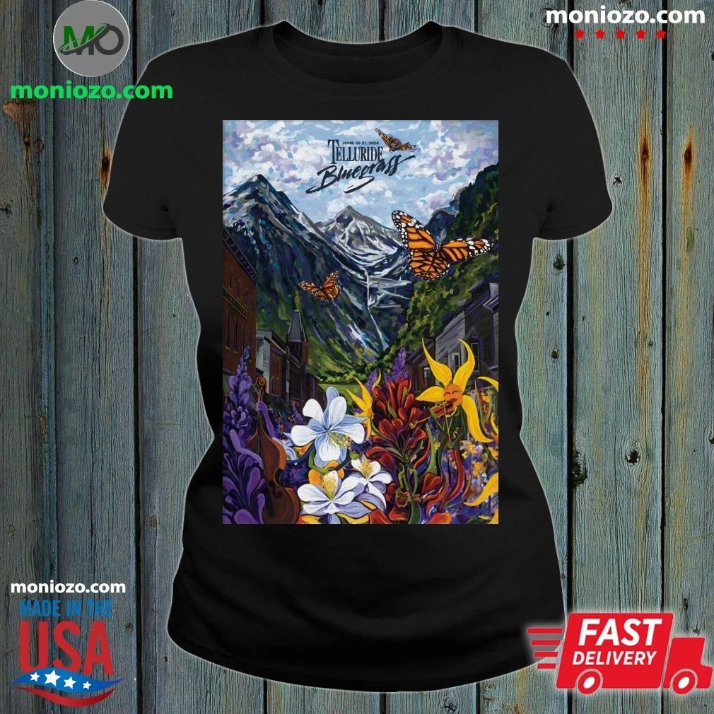 Original Telluride Bluegrass Festival June 18-21 2026 - Adult & Kids T-Shirts, Sweatshirts & Hoodies apparel design preview 1