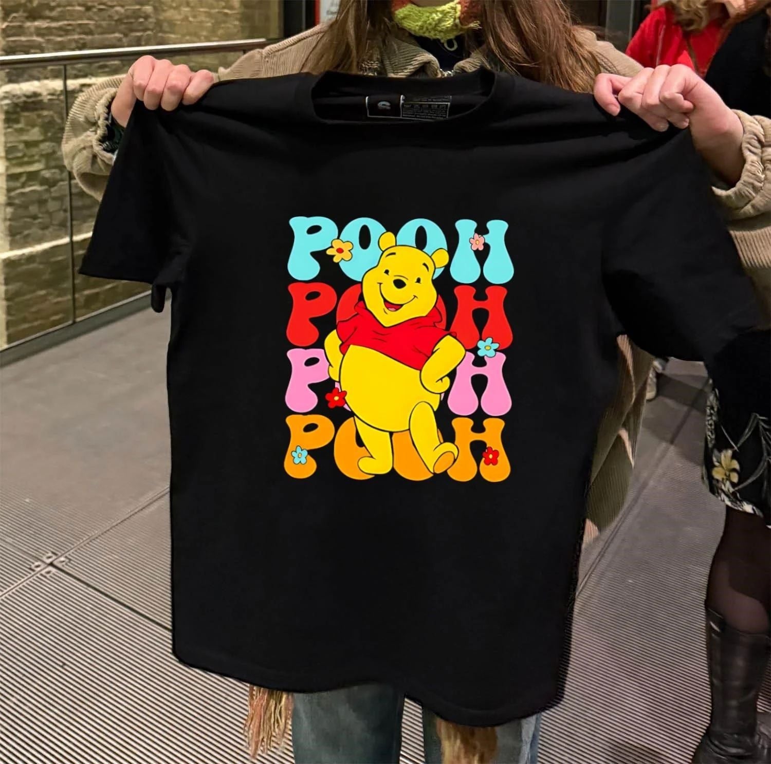 Pooh repeat cartoon cute - Adult & Kids T-Shirts, Sweatshirts & Hoodies apparel design preview 2