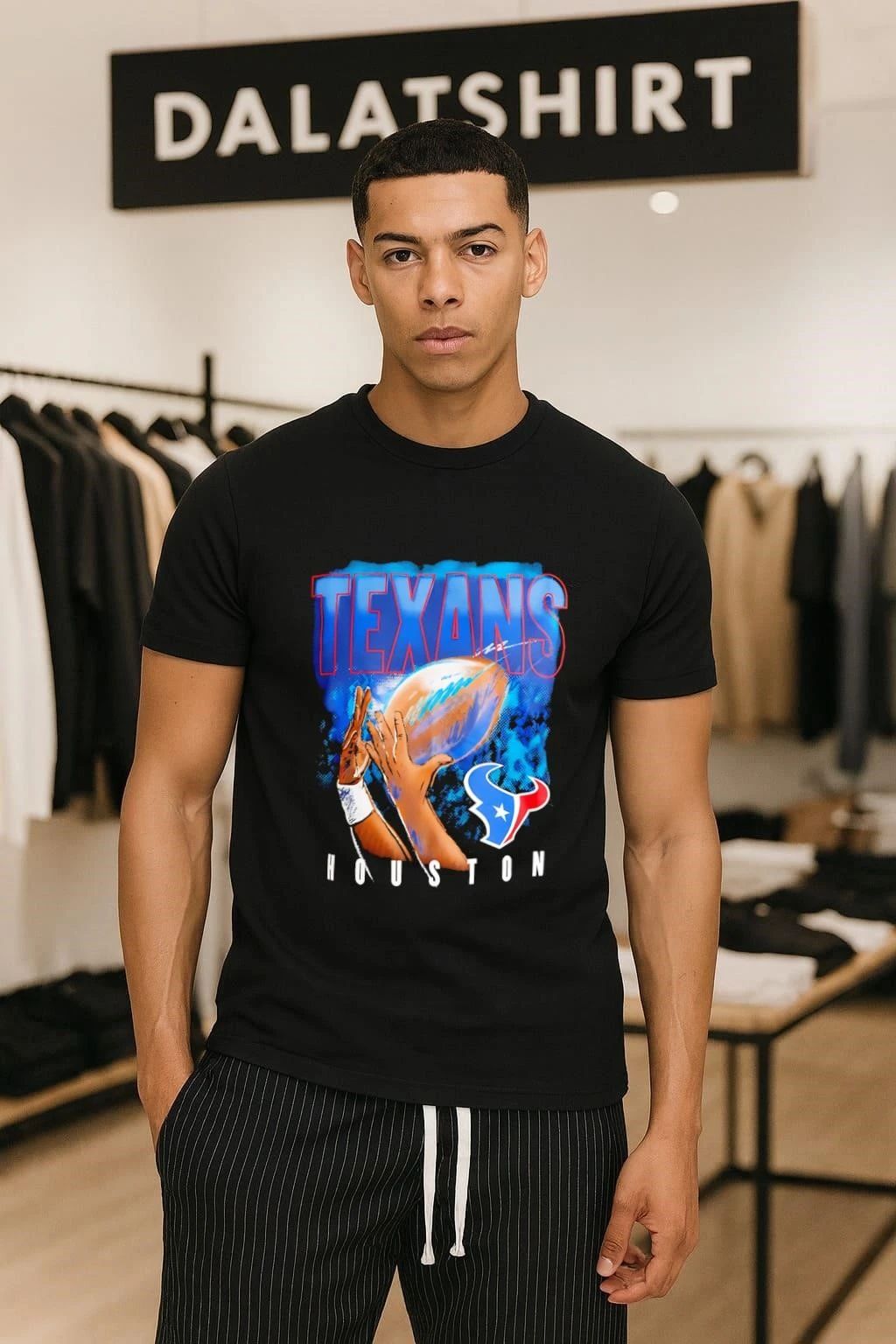Houston Texans Chrome Flea Market - Adult & Kids T-Shirts, Sweatshirts & Hoodies apparel design preview 1