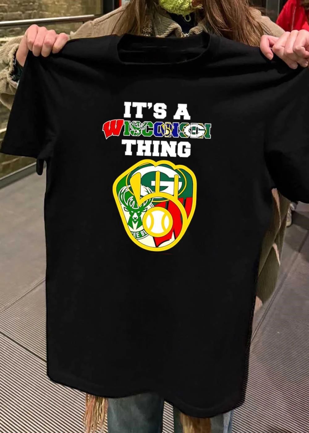 It's A Wisconsin Thing Badgers Bucks Packers Brewers - Adult & Kids T-Shirts, Sweatshirts & Hoodies apparel design preview 2