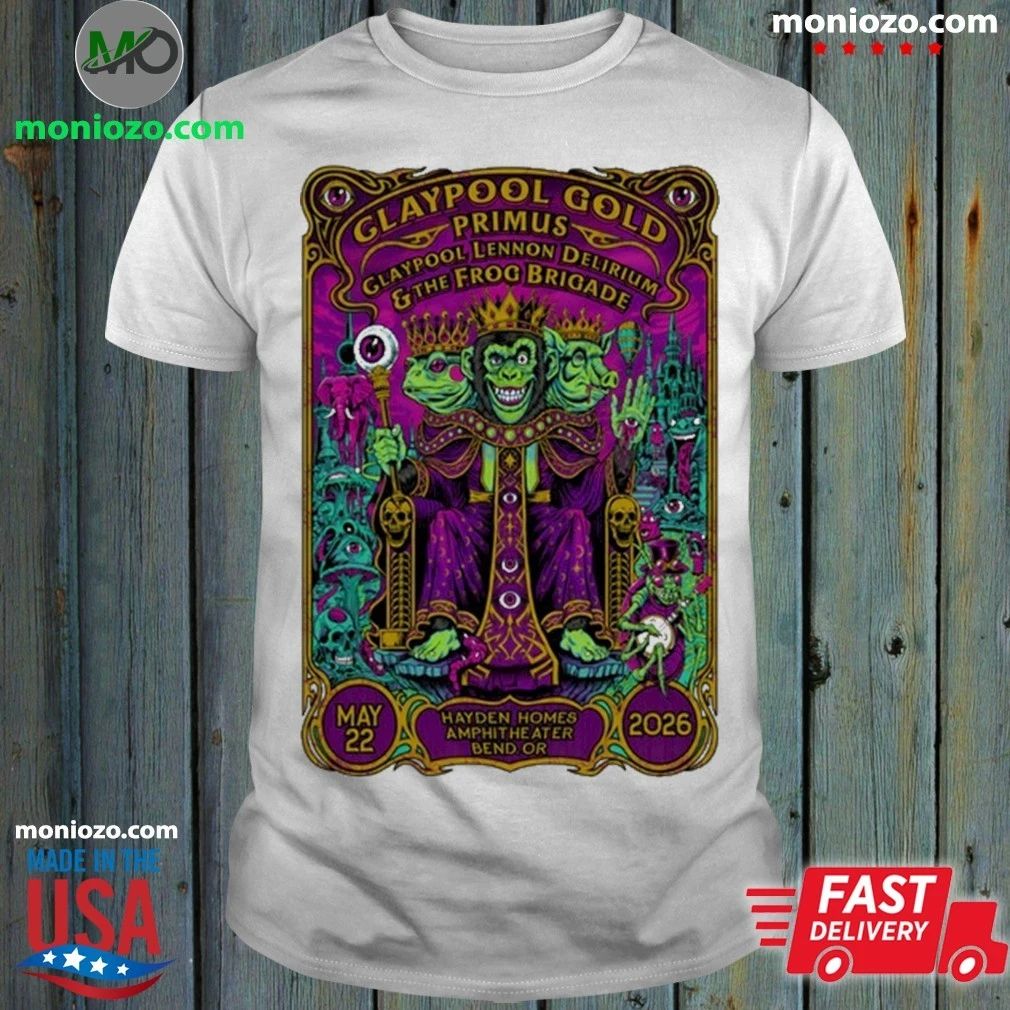 Original Primus Hayden Homes Amphitheater in Bend OR - Adult & Kids T-Shirts, Sweatshirts & Hoodies apparel design preview 1
