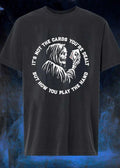 Grim Reaper Playing Cards How You Play The Hand - Adult & Kids T-Shirts, Sweatshirts & Hoodies apparel design preview 1