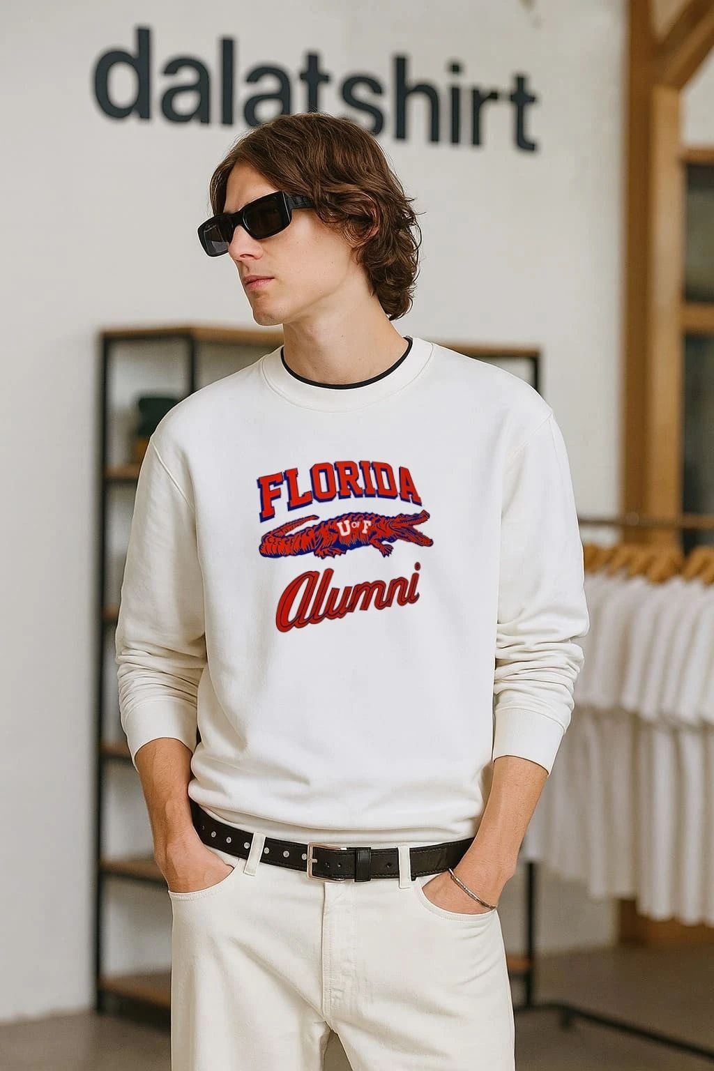 Florida U Of F Alumni Gator Logo Mascot - Adult & Kids T-Shirts, Sweatshirts & Hoodies apparel design preview 2