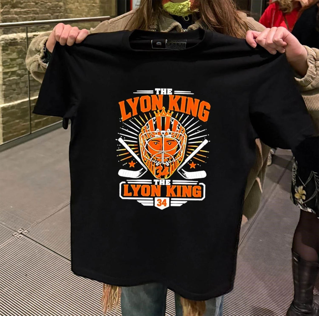 Alex Lyon Buffalo Sabres Hockey The King Nhl 2026 - Adult & Kids T-Shirts, Sweatshirts & Hoodies apparel design preview 2