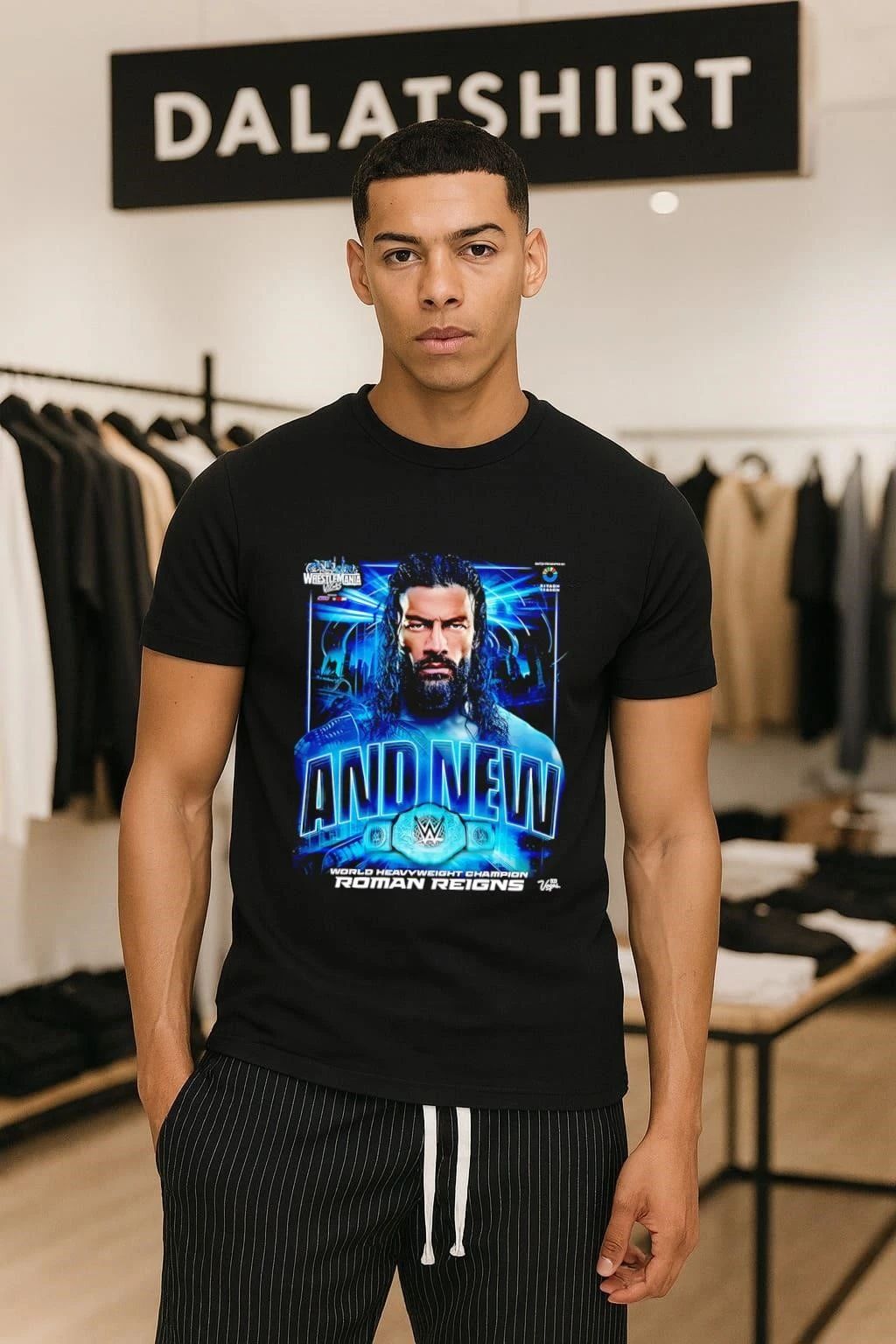 Roman Reigns World Heavyweight Champion 2026 - Adult & Kids T-Shirts, Sweatshirts & Hoodies apparel design preview 1