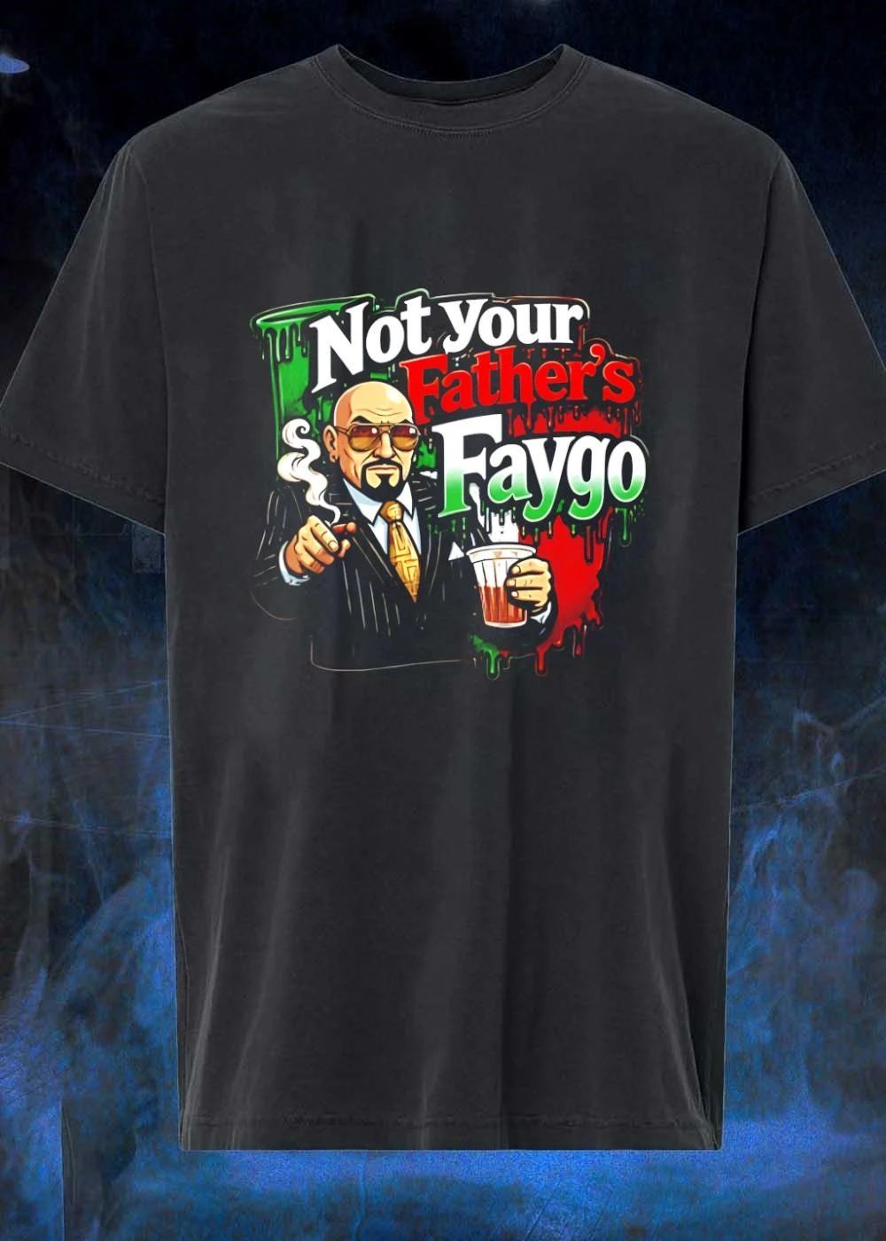 Not Your Father's Faygo Mobster Pinstripe Suit Cigar - Adult & Kids T-Shirts, Sweatshirts & Hoodies apparel design preview 1