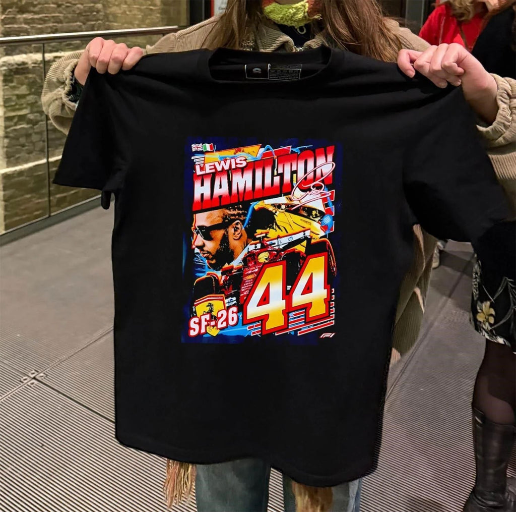 Formula 1 Lewis Hamilton Ferrari SF-26 Car 44 - Adult & Kids T-Shirts, Sweatshirts & Hoodies apparel design preview 2