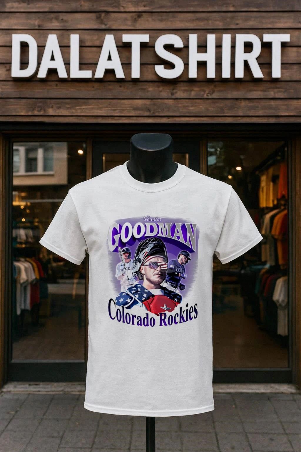 Colorado Rockies Hunter Goodman - Adult & Kids T-Shirts, Sweatshirts & Hoodies apparel design preview 1