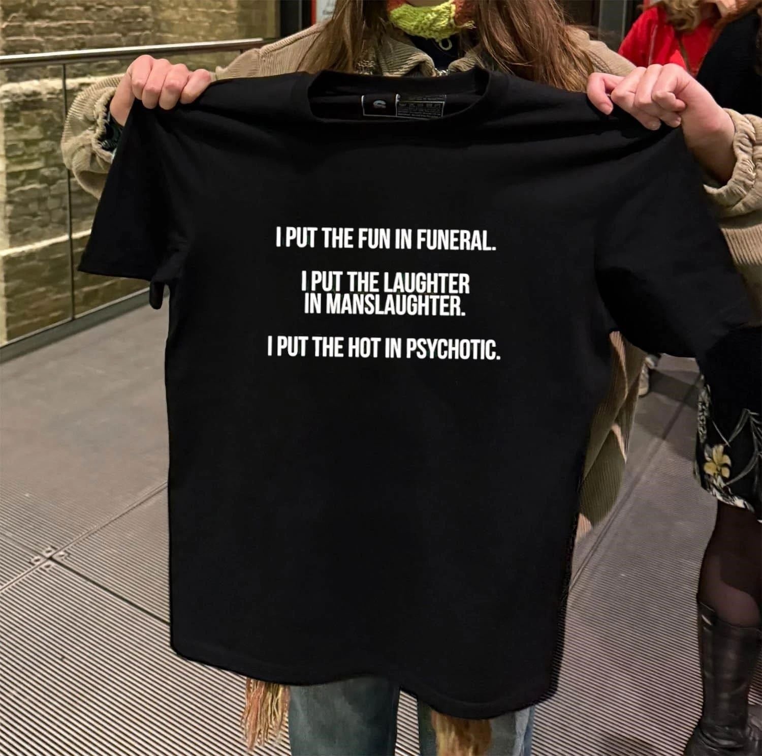 I Put The Fun In Funeral Laughter Manslaughter Hot - Adult & Kids T-Shirts, Sweatshirts & Hoodies apparel design preview 2