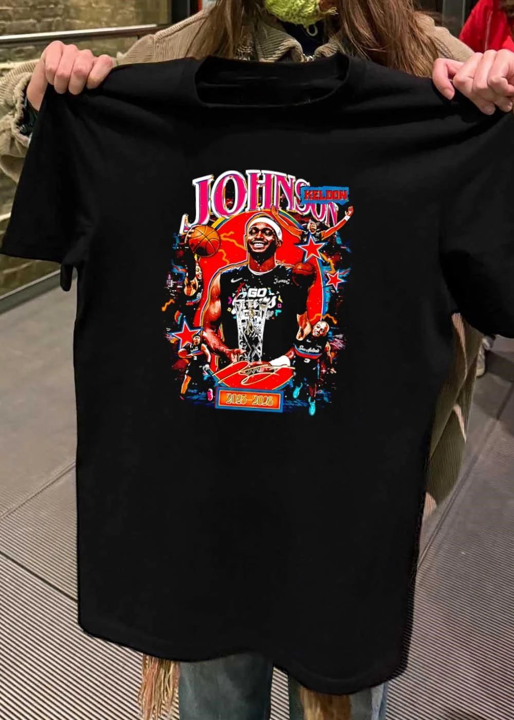 Keldon Johnson San Antonio Basketball 2025 2026 - Adult & Kids T-Shirts, Sweatshirts & Hoodies apparel design preview 2