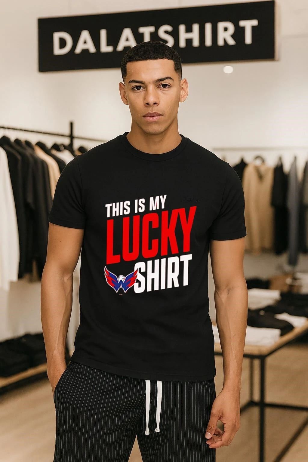 Washington Capitals This Is My Lucky hockey 2026 - Adult & Kids T-Shirts, Sweatshirts & Hoodies apparel design preview 1