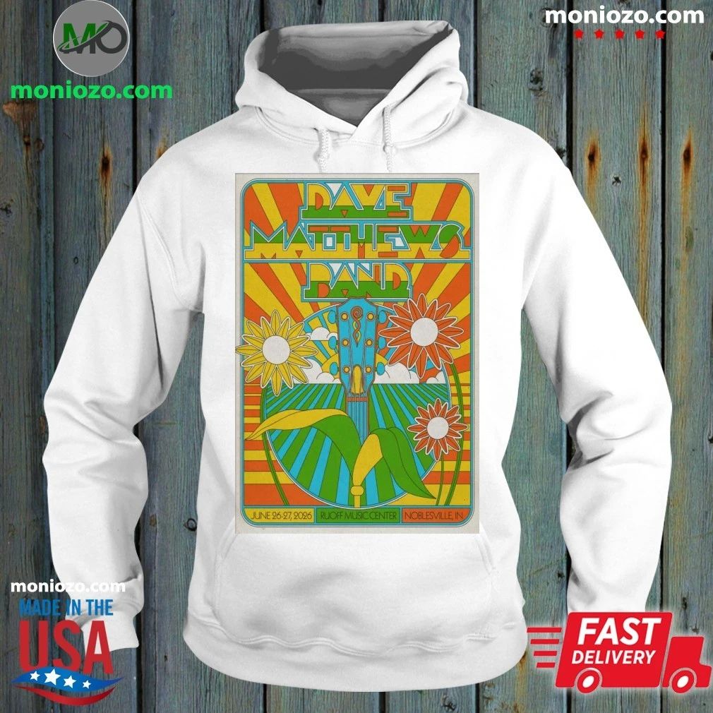 Original Dave Matthews Band June 26-27 2026 Ruoff - Adult & Kids T-Shirts, Sweatshirts & Hoodies apparel design preview 2