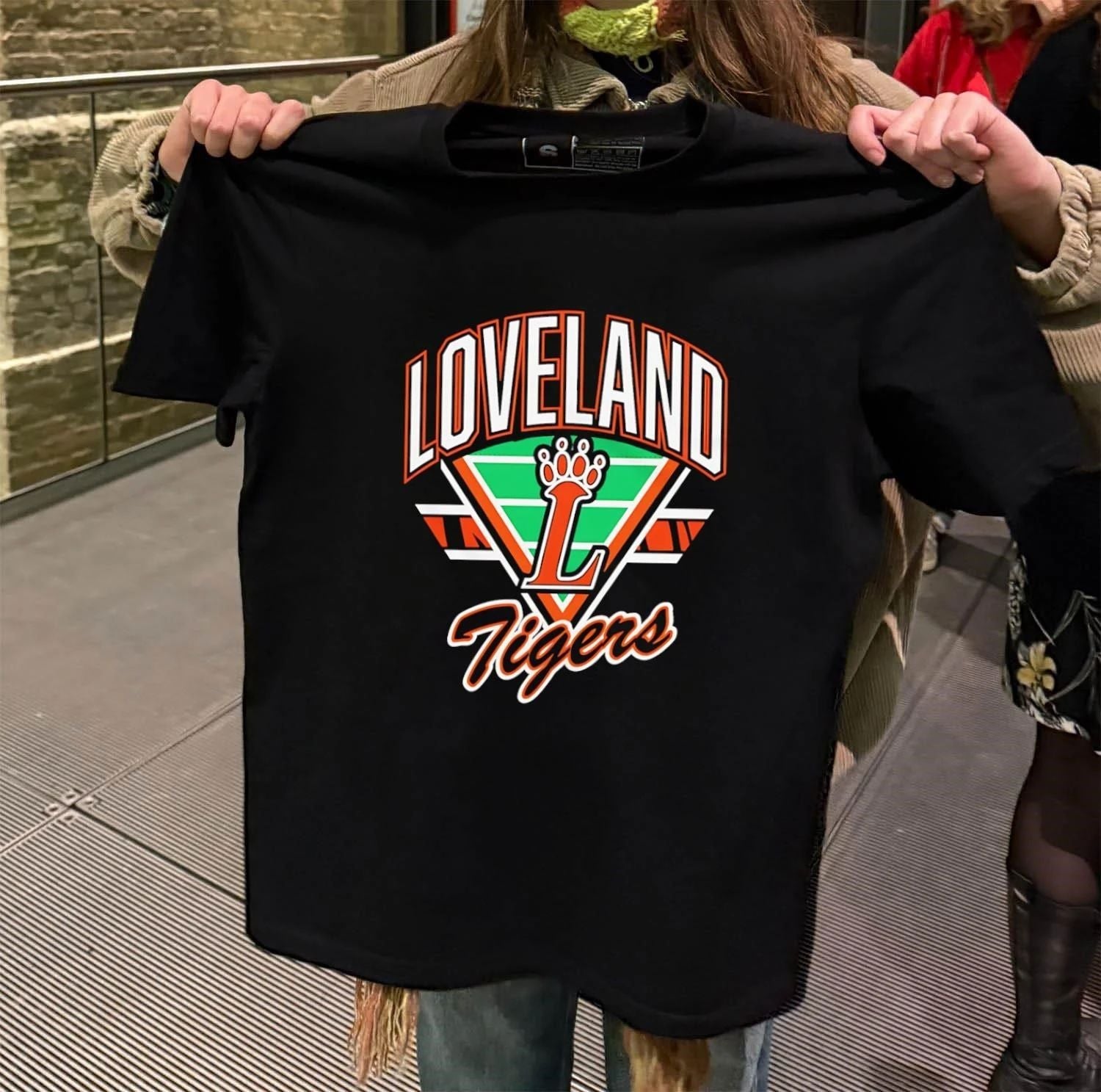 Loveland Tigers Retro Gridiron Football - Adult & Kids T-Shirts, Sweatshirts & Hoodies apparel design preview 2